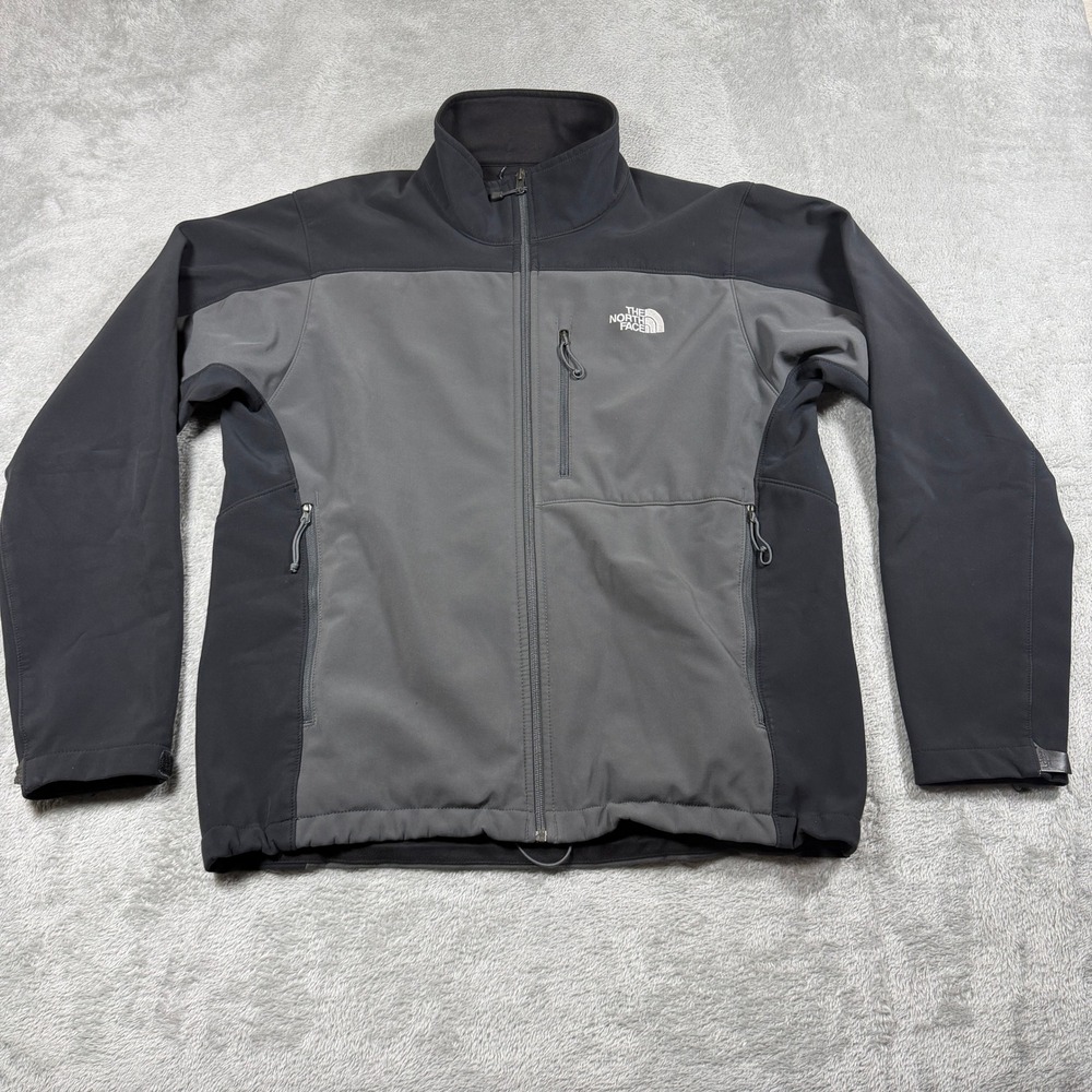 The North Face Apex Bionic Softshell Jacket Mens XXL Gray Full Zip AMVY F13 T183